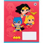 Зошит шкільний Kite DC ComicsDC25-235, 12 аркушів, коса лінія
