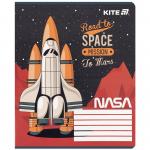 Тетрадь школьная Kite NASA NS25-232, 12 листов, клетка