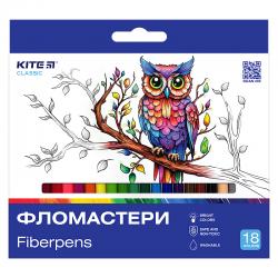 Фломастери Kite Classic K-448, 18 кольорів
