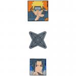 Набор бейджей на липучке Kite Naruto NR24-3012-1, 3 шт.
