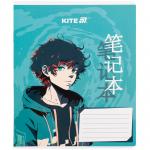 Тетрадь школьная Kite Anime K25-236-1, 18 листов, клетка