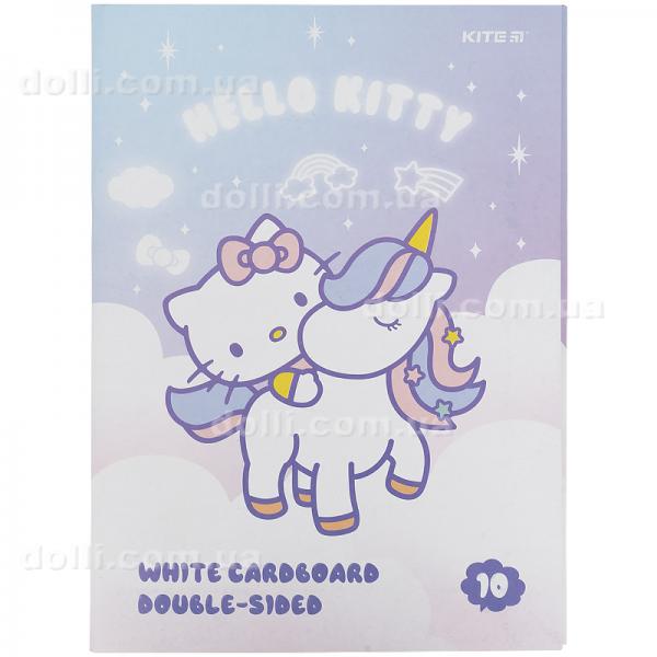 Картон білий Kite Hello Kitty HK21-254, А4, 10 аркушів, папка