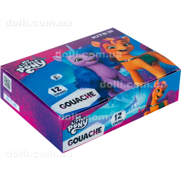 Гуаш Kite My Little Pony LP23-063, 12 кольорів