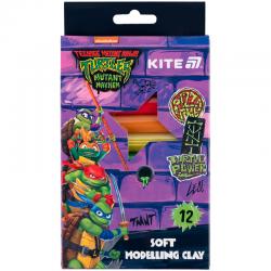 Пластилін восковий Kite Ninja Turtles NT25-086, 12 кольорів, 200 г