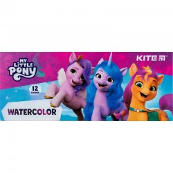 Фарби акварельні в картонній упаковці Kite My Little Pony LP23-041, 12 кольорів