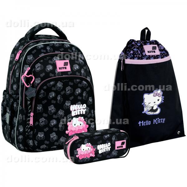 Шкільний набір Kite Education Hello Kitty SET_HK26-763M (рюкзак, пенал, сумка)