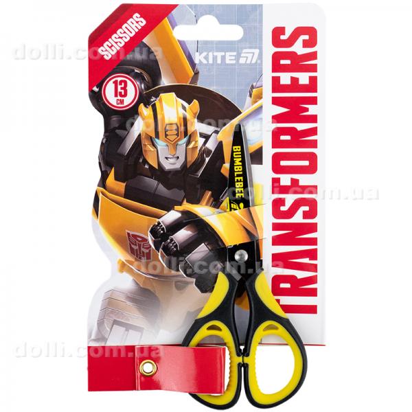 Ножницы детские с резиновыми вставками и рисунком на лезвии Kite Transformers TF25-148, 13 см