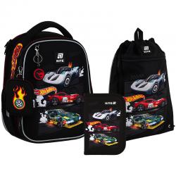 Школьный набор Kite Education Hot Wheels SET_HW25-555S (рюкзак, пенал, сумка)