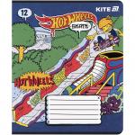 Тетрадь школьная Kite Hot Wheels HW25-232-2, 12 листов, клетка