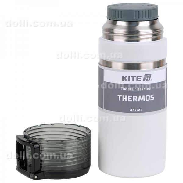 Термос Kite K25-320-1, 473 мл, белый