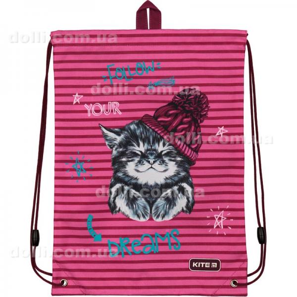 Сумка для сменной обуви и спортивной формы Kite Fluffy Racoon K19-600S-1