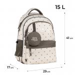 Рюкзак школьный GoPack Education Beige Polka Dots GO26-182M-3