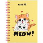 Блокнот на спіралі Kite Cute 1 K25-1911-1, А5, 80 аркушів, клітинка
