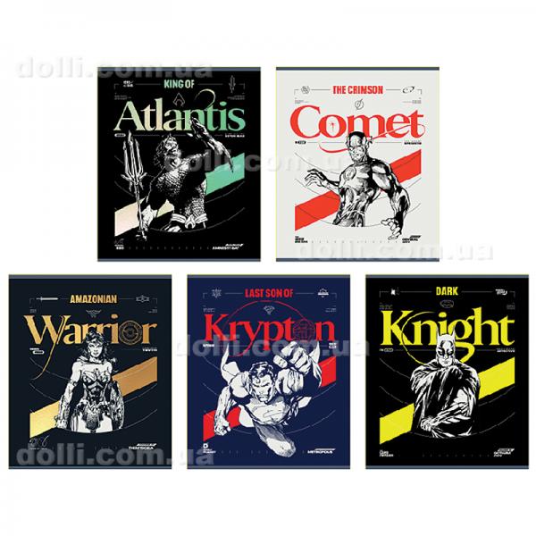 Тетрадь школьная Kite DC Comics DC24-259, 48 листов, клетка