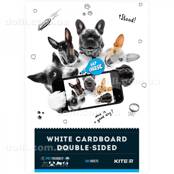 Картон белый Kite Dogs K22-254, А4, 10 листов