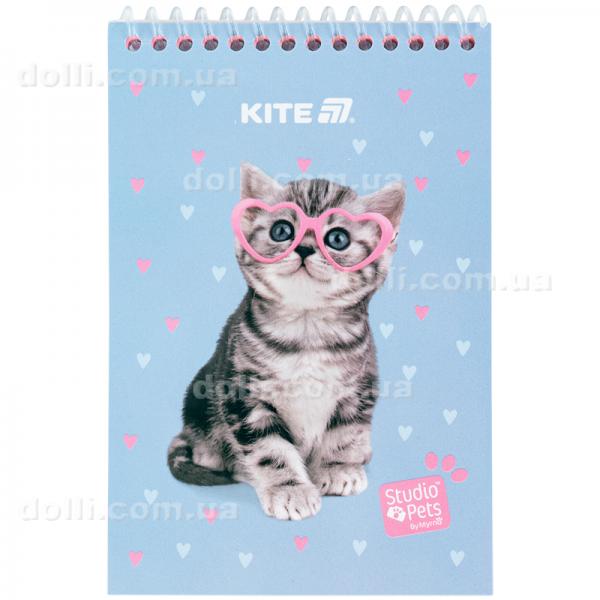 Блокнот на спирали Kite Studio Pets SP25-196, А6, 48 листов, нелинованный