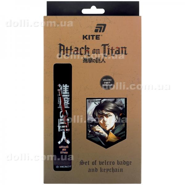 Набор бейдж на липучке и подвеска Kite Attack on Titan AT26-3010, 2 шт.