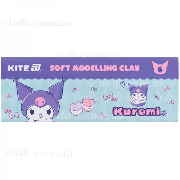 Пластилин восковой Kite Kuromi HK24-081, 6 цветов, 120 г