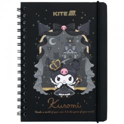 Дневник на спирали Kite Kuromi HK25-438-2, твердая обложка