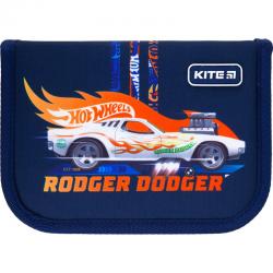 Пенал без наповнення Kite Education Hot Wheels HW21-621, 1 відділення, 1 відворот