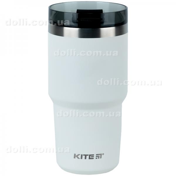 Термокружка Kite K24-1206-1, 600 мл, белая
