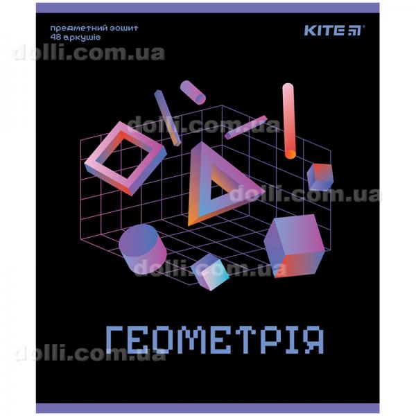 Предметная тетрадь Kite Neo K24-240-11, 48 листов, клетка, геометрия
