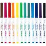 Фломастери Kite Creative Superwashable K-1152, 12 кольорів