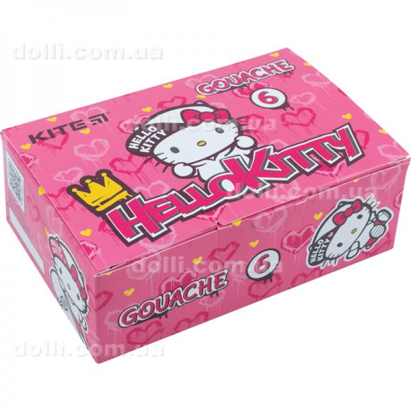 Гуаш Kite Hello Kitty HK22-062, 6 кольорів