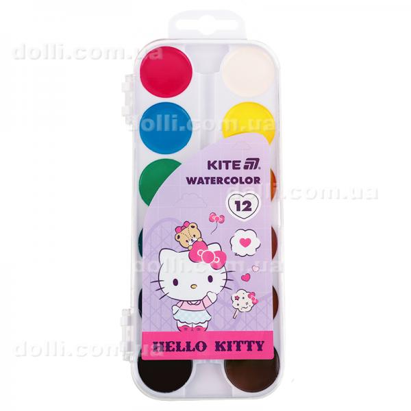 Краски акварельные Kite Hello Kitty HK25-061, 12 цветов