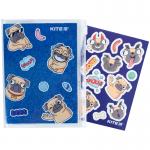 Блокнот Kite Blue dogs K22-462-4, 80 листов, клетка, силиконовая обложка