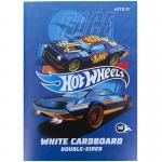 Картон белый Kite Hot Wheels HW21-254, А4, 10 листов, папка