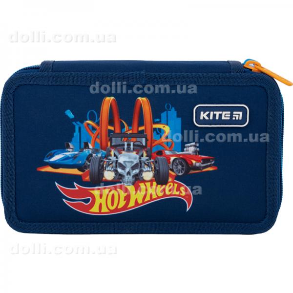 Пенал без наповнення Kite Hot Wheels HW22-623, 2 відділення