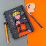 Блокнот на спирали Naruto NR24-190, A5, 80 листов, клетка