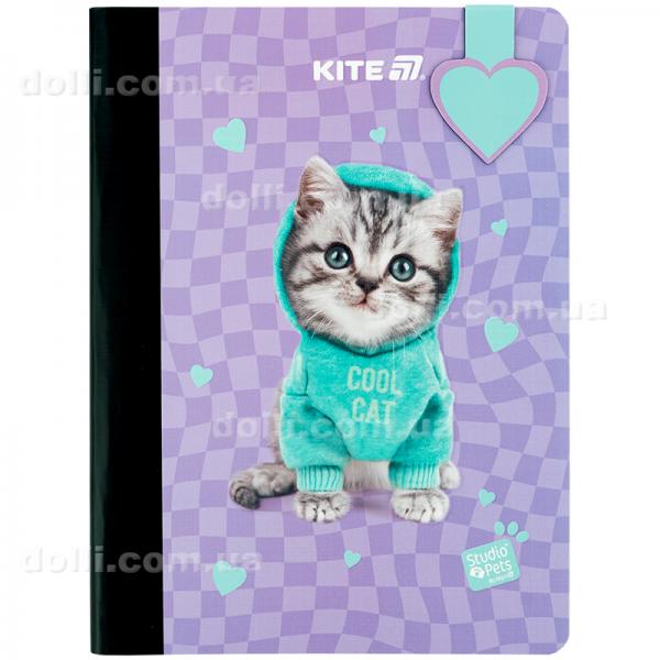 Блокнот з магнітною закладкою Kite Studio Pets SP25-192, А5, 60 аркушів, клітинка