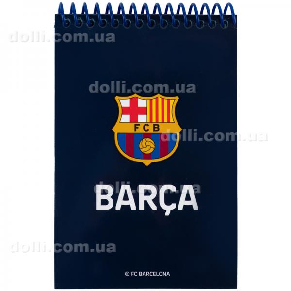Блокнот пластиковый Kite FC Barcelona BC25-196, А6, 48 листов, нелинованный