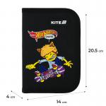 Пенал з наповненням Kite Hot Wheels Skate HW25-622H-2, 1 відділення, 2 відвороти