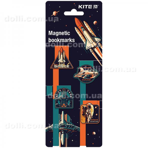 Набор магнитных закладок-ляссе Kite Space K24-497