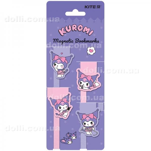 Набор магнитных закладок-ляссе Kite Kuromi HK24-497-2
