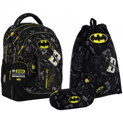Шкільний набір Kite Education DC Batman SET_DC25-700M (рюкзак, пенал, сумка)