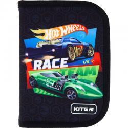 Пенал без наповнення Kite Education Hot Wheels HW21-622, 1 відділення, 2 відвороти