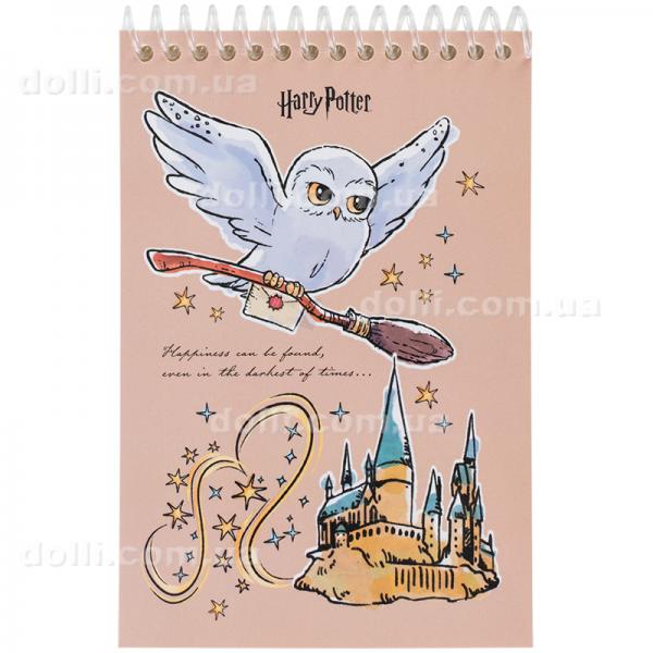 Блокнот на спіралі Kite Harry Potter HP25-1966, А6, 48 аркушів, нелінований