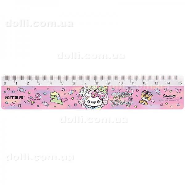 Линейка пластиковая Kite Hello Kitty HK24-090-2, 15 см