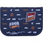 Пенал без наповнення Kite Hot Wheels HW22-622, 1 відділення, 2 відвороти