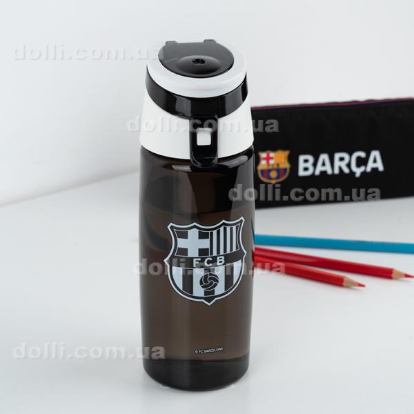 Бутылочка для воды Kite FC Barcelona BC25-401, 550 мл, черная