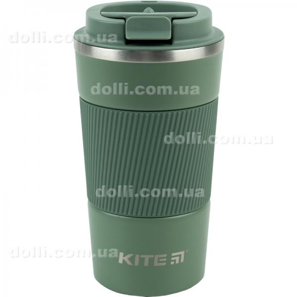 Термокружка Kite K23-458-08, 510 мл, сіро-зелена