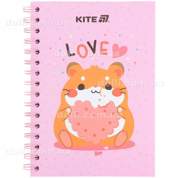 Блокнот на спирали Kite Cute 3 K25-1911-3, А5, 80 листов, клетка