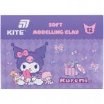 Пластилин восковой Kite Kuromi HK24-1086, 12 цветов, 240 г