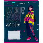 Тетрадь школьная Kite Anime K24-234-1, 12 листов, в линию