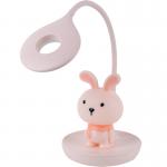 Настольная лампа LED с аккумулятором Bunny Kite K24-492-1-2, розовый