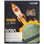 Тетрадь школьная Kite NASA NS25-232, 12 листов, клетка